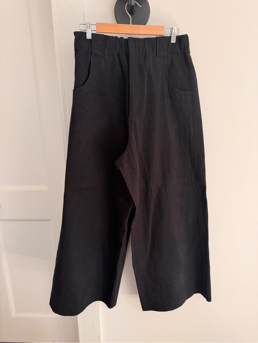 Raey Wide-Leg Black Women's Trousers